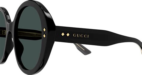 gucci gg1081s|Gucci GG1081S Shiny Solid Black/Grey One Size .